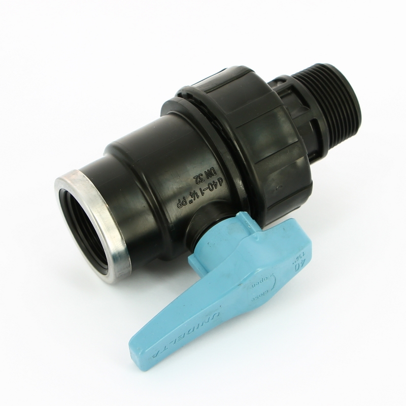 Кран НВ Unidelta 1"1/4 для труб ПНД полипропилен PP-B 1075005005001 - Вид №4