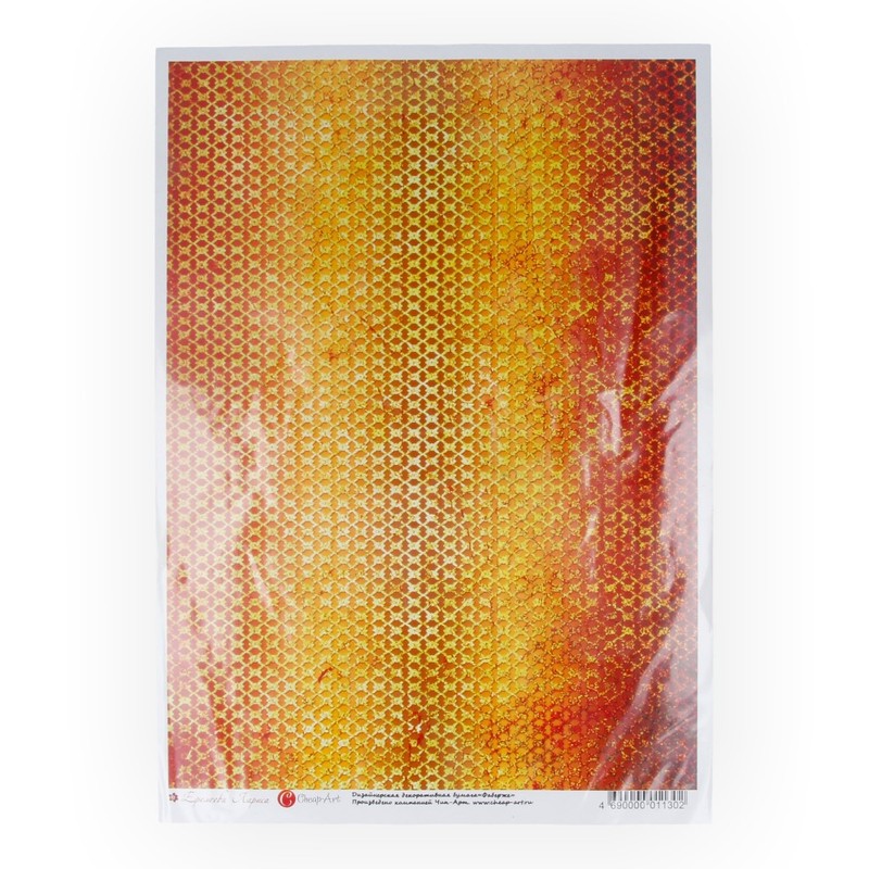 01130 Дизайнерская бумага 21 x 29.7 см "Фаберже мини" Чип-Арт 