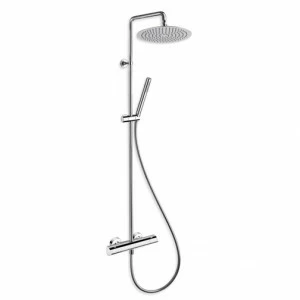 CRIPF486 Внешний термостатический смеситель для душа "Cold Touch" с поворотной стойкой, верхний душ SANDWICH SPECIAL ø 25 см, ручной душ против известкового налета со скользящей штангой и гибкий шланг LONG LIFE Cristina Rubinetterie