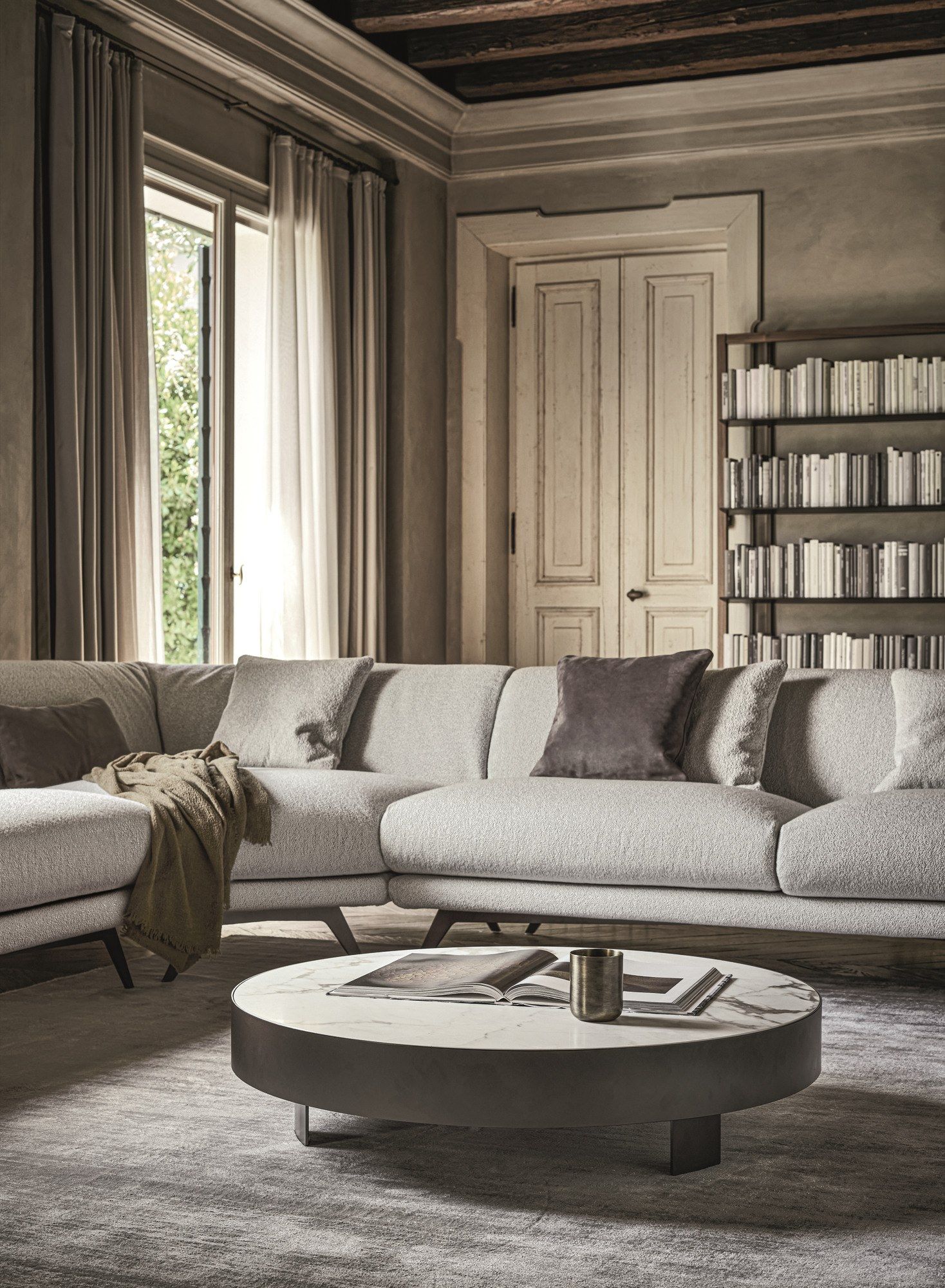 Керамический круглый низкий журнальный столик BONALDO JAZZ ARCH-00103883 - Вид №4