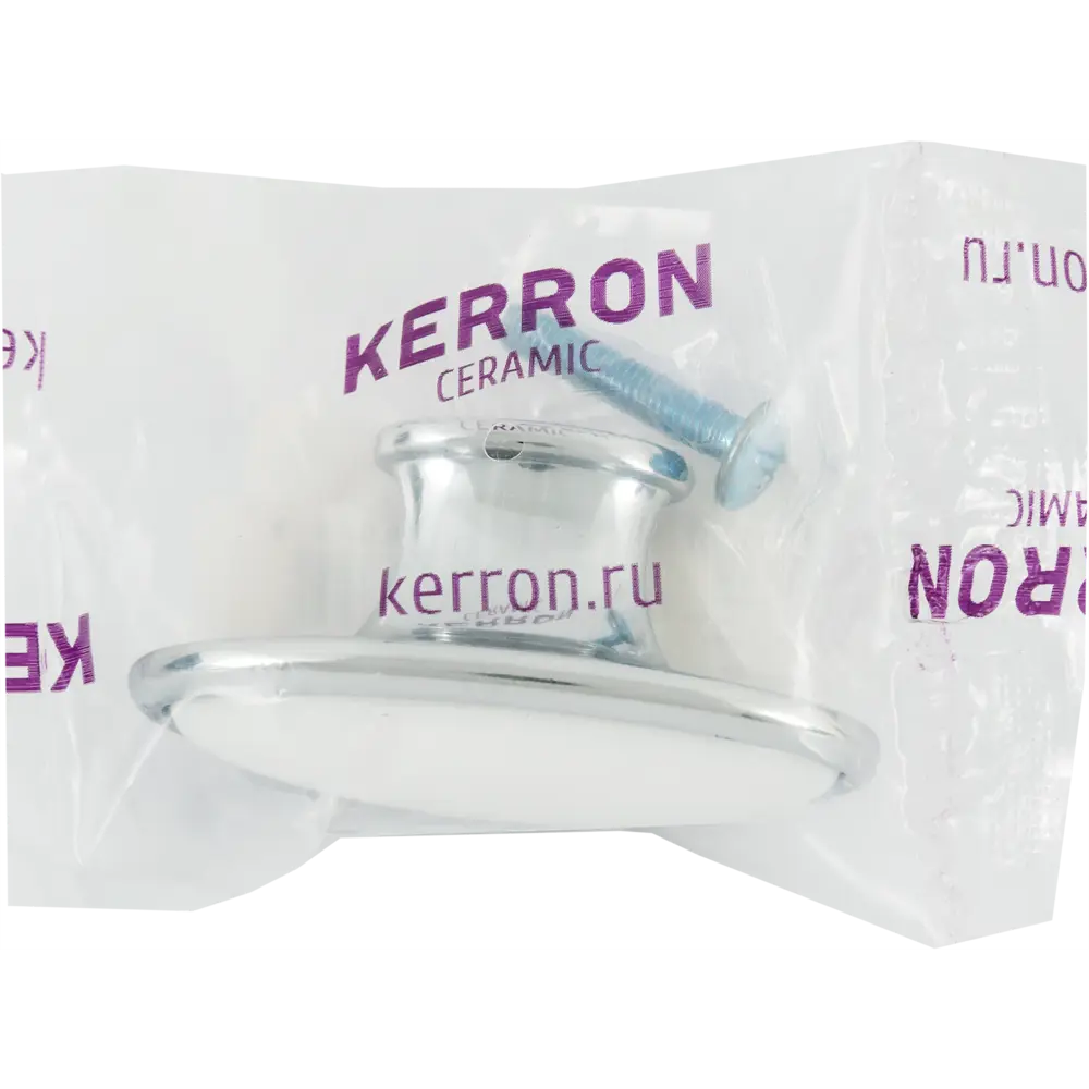 Мебельная ручка-кнопка хром 82482850 STLM-2113285 KERRON  - Вид №4
