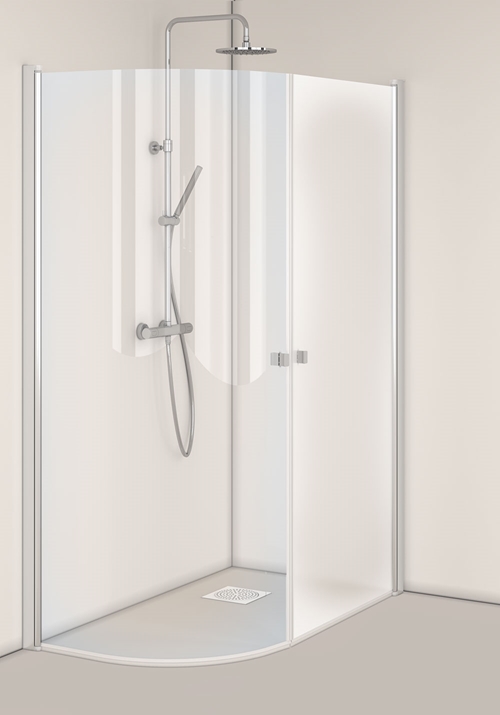 1450456 Igloo Pro J + Душевой Уголок Прямой, Матовый 80X90 Hafa Прозрачный  - Вид №1