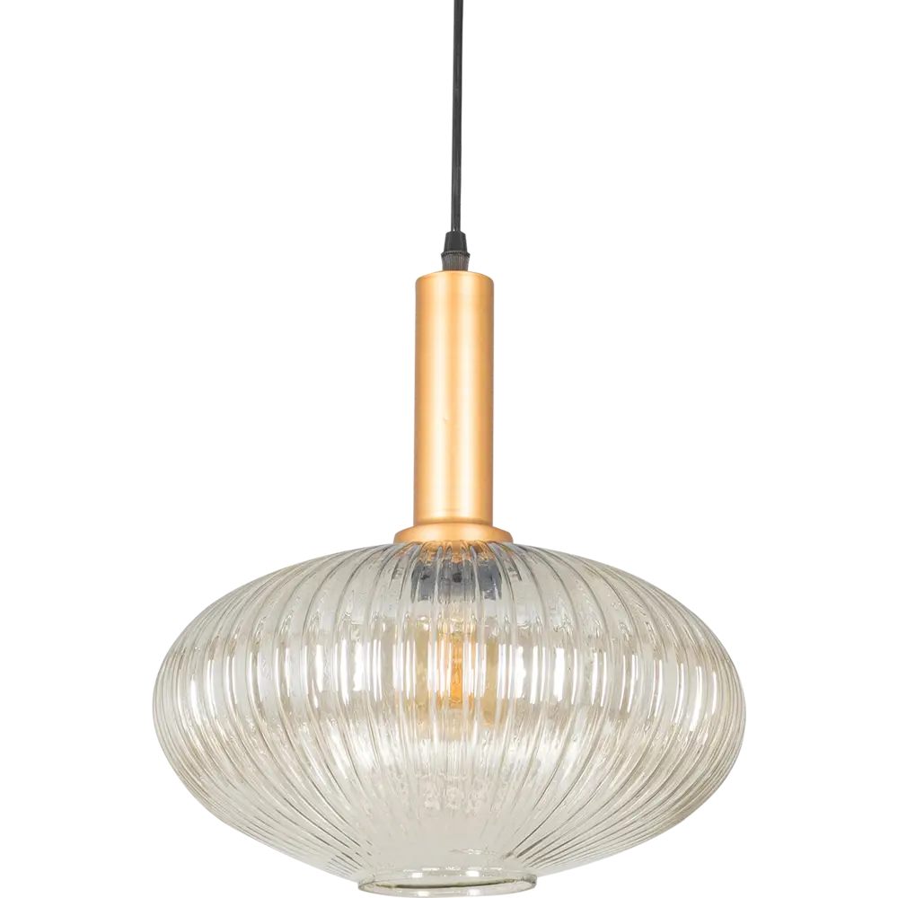 Подвесной светильник Toplight Pamella, 1 лампа, 8 м², цвет светлый дымчатый/золото 82672374 STLM-2014751  - Вид №1