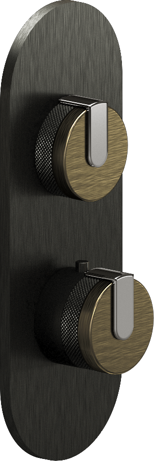 E-8026-R1VBBE0-L1PC-BOX-T Планка M-Series с 2 ручками - Внешняя часть GRAFF MOD+