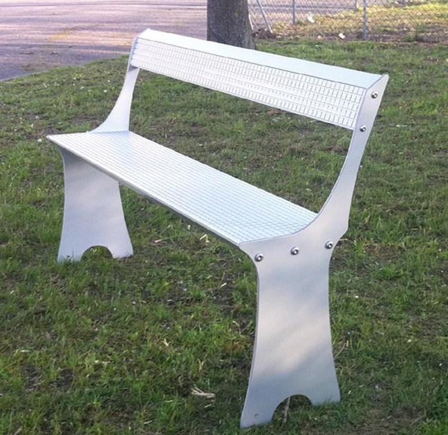 ALUSCALAE Лежащая алюминиевая скамья со спинкой sun-id-1434476 - Вид №1