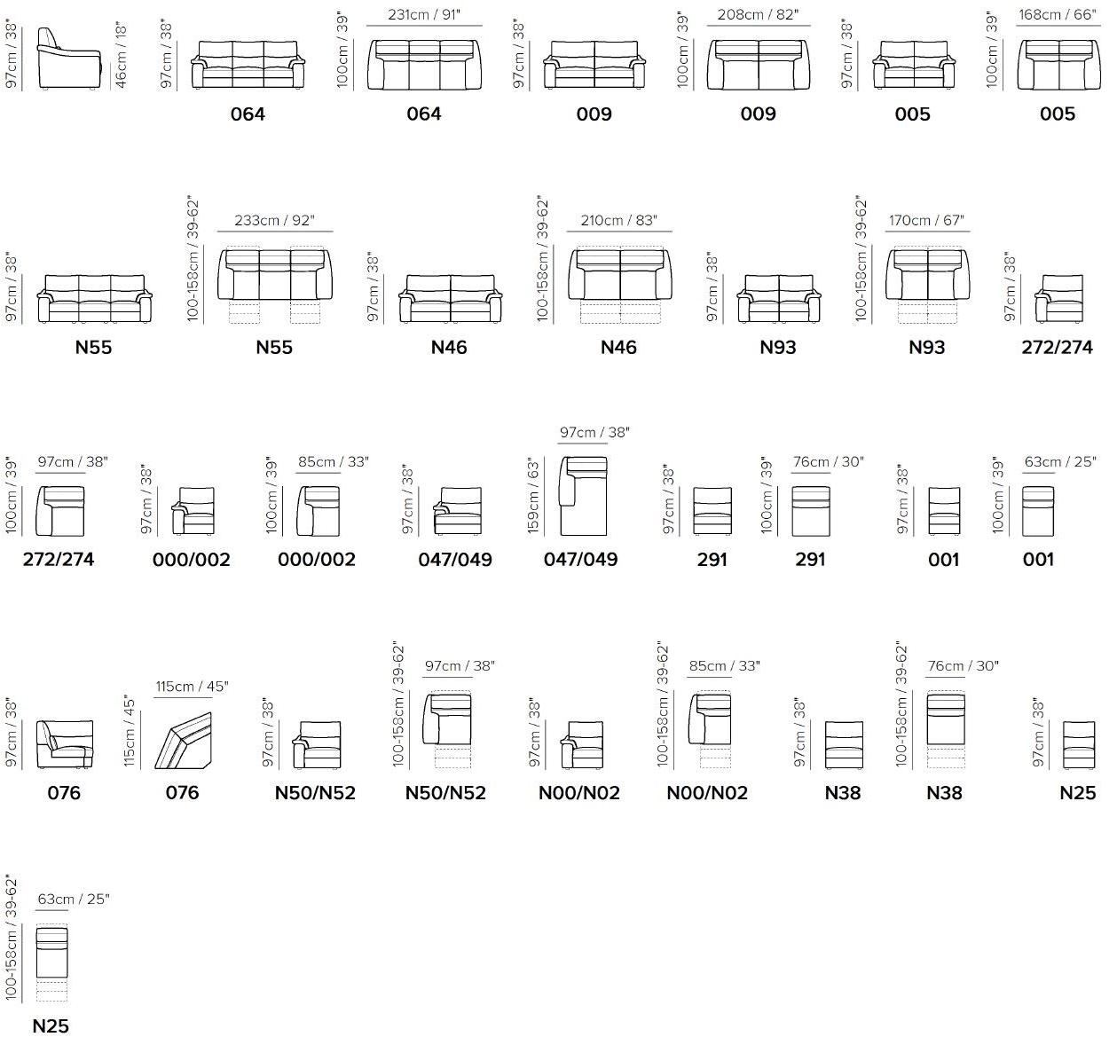 Natuzzi Угловой диван в коже с электроприводом sun-id-1420281 - Вид №3