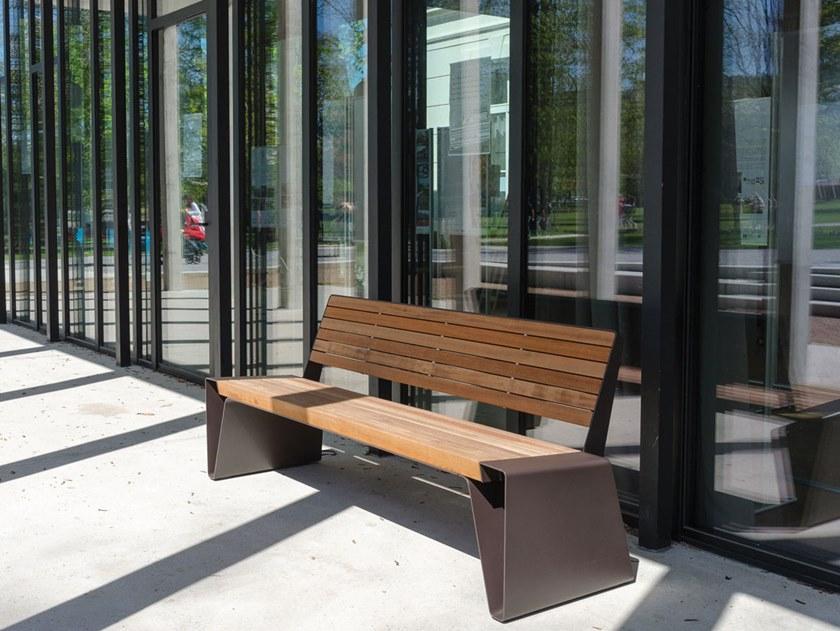 mmcité1 Скамейка из стали и дерева Radium sun-id-1396267 - Вид №2