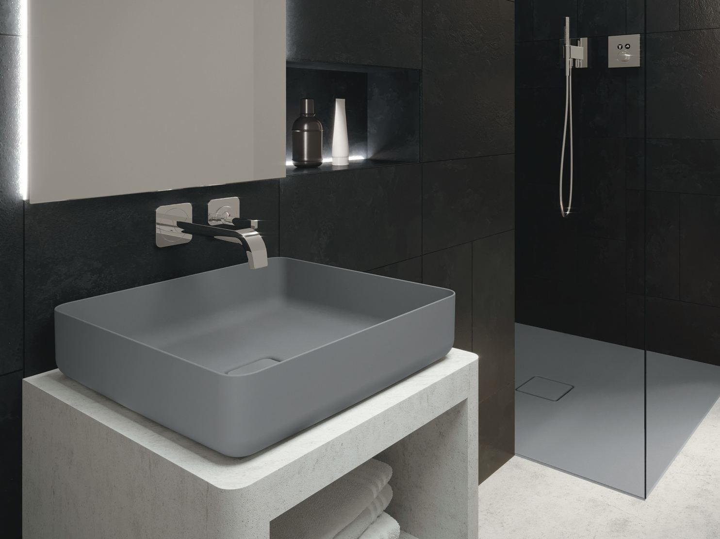 Умывальник с одной столешницей из эмалированной стали KALDEWEI Miena ARCH-00106310 - Вид №1