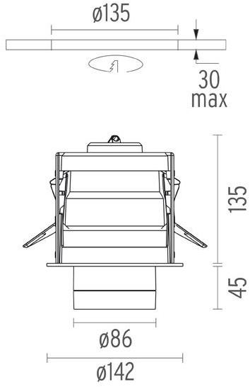 Flos Регулируемый галогенный светильник из алюминия Architectural collection - downlights sun-id-1359463 - Вид №7