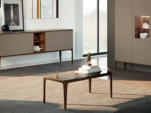 Mobiltesino Прямоугольный журнальный столик из темного мрамора emperador Suite