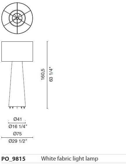 Cappellini Торшер из ткани sun-id-1450016 - Вид №5