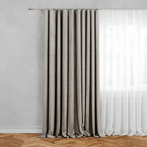Штора на ленте Inspire Malonn 200x280 см цвет серо-коричневый 82485642 STLM-2198175