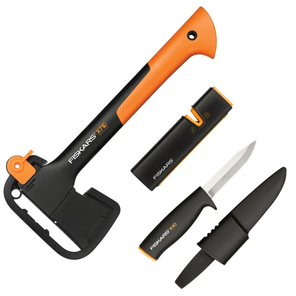 Набор Fiskars топор Х7, точилка, нож STLM-2001669 - Вид №1