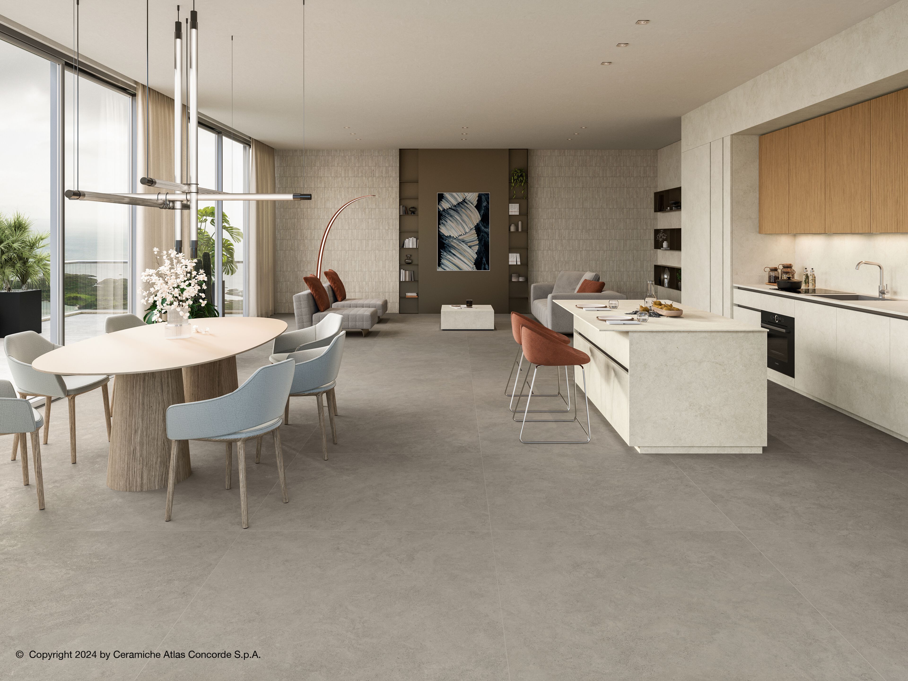 Пол / облицовка керамогранита с эффектом камня Atlas Concorde Boost Icor ARCH-00113949 - Вид №18