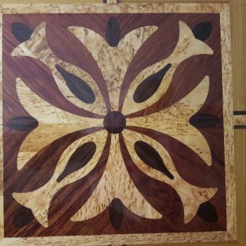 Художественный паркет Da Vinci Щитовой 26-207 Орех американский Селект (Гладкая) 500х500 мм 26010207 - Вид №2