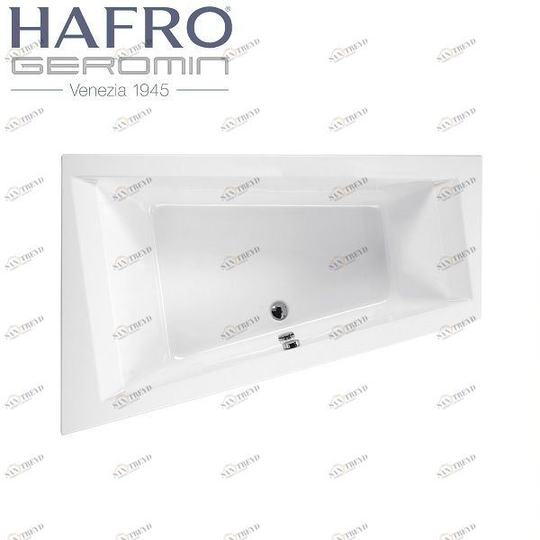 Ванна встраиваемая ассиметричная Era Plus 180 см с системой MICROSILK 2ERA5S9 Gruppo Geromin
