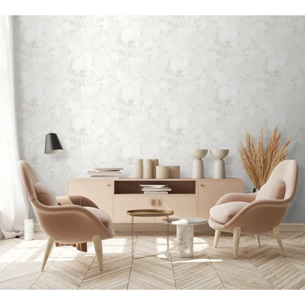 Обои флизелиновые Solo Alice светло-бежевые 1.06 м 287182 STLM-2143159 - Вид №4