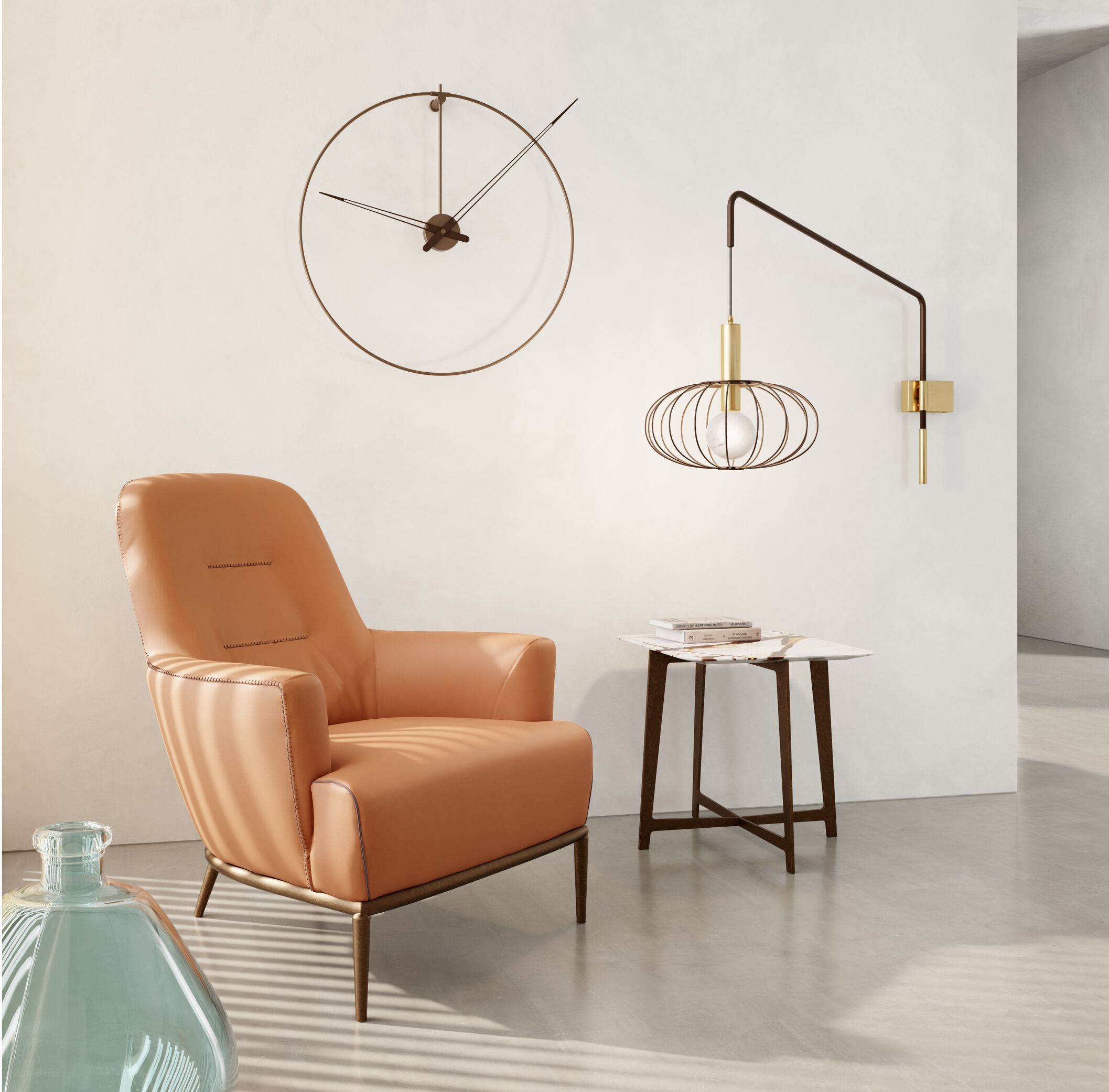 Круглый мраморный журнальный столик для гостиной Borzalino BSeries ARCH-00124369 - Вид №6