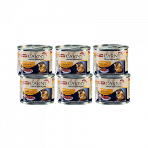 ПР0004574*6 Корм для кошек Carny Adult говядина, курица, сердце утки конс. 200гр (упаковка - 6 шт) Animonda