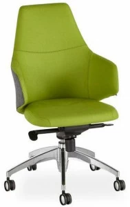 B&T Design Стул для руководителя из ткани с 5 спицами и средней спинкой