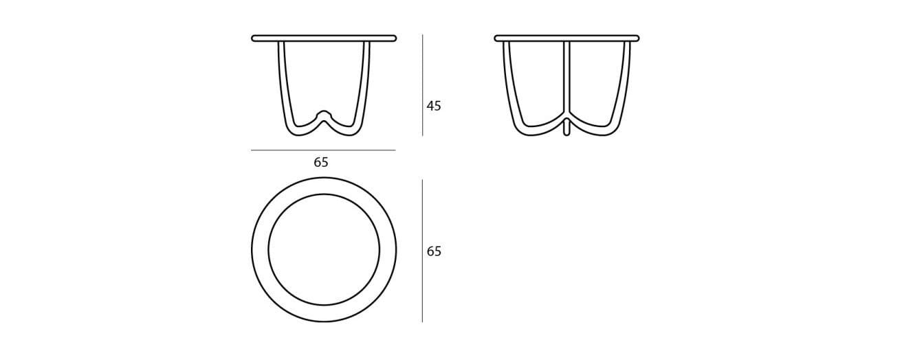 Круглый журнальный столик из тикового дерева Il Giardino di Legno Nanto ARCH-00084855 - Вид №3