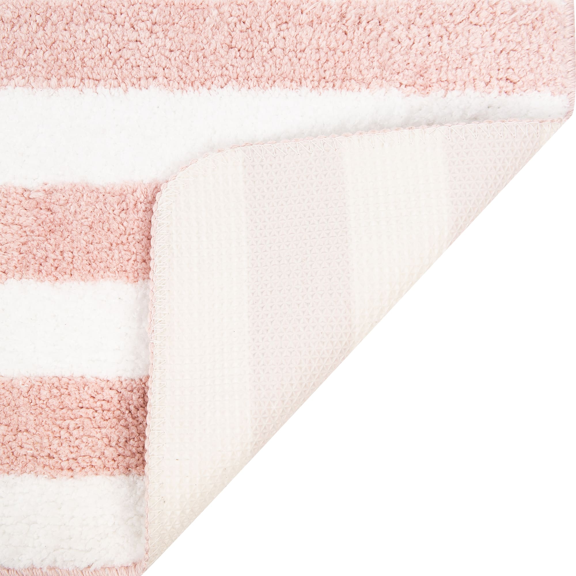 82392201 Коврик для ванной комнаты 45x70 см цвет розовый/белый Passo Santreyd  - Вид №2