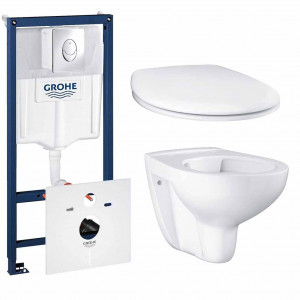 NW0006 Подвесной унитаз настенный Белый Grohe Bau Тайвань