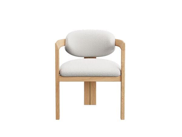 Дубовое мягкое кресло с подлокотниками NORD ARIN BORDEAUX ARCH-00012067 - Вид №1