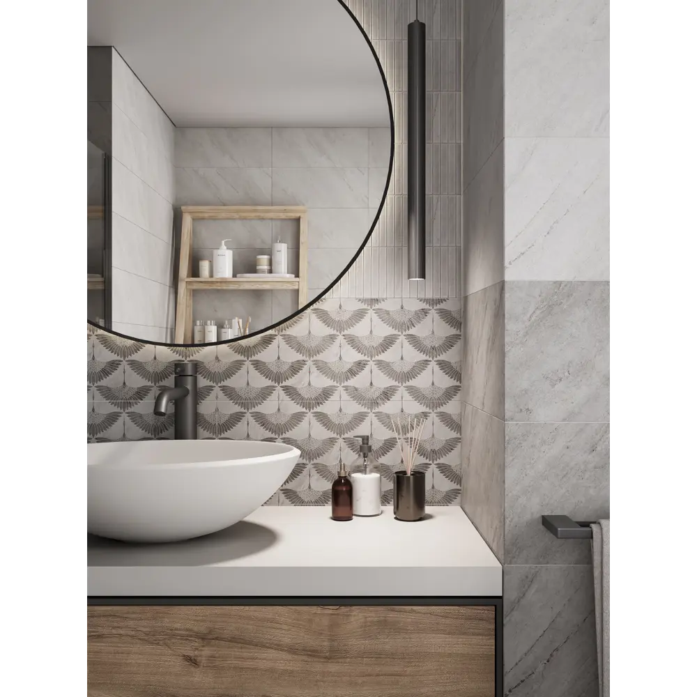 Настенная плитка Gracia Ceramica Tanto 01 серый камень 25x60 см 89416683 STLM-1574875 - Вид №4
