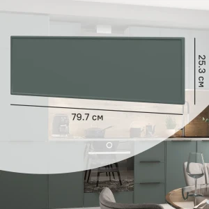 89349176 Фасад для кухонного ящика Инта 79.7x25.3 см Delinia ID МДФ цвет зеленый STLM-1429240