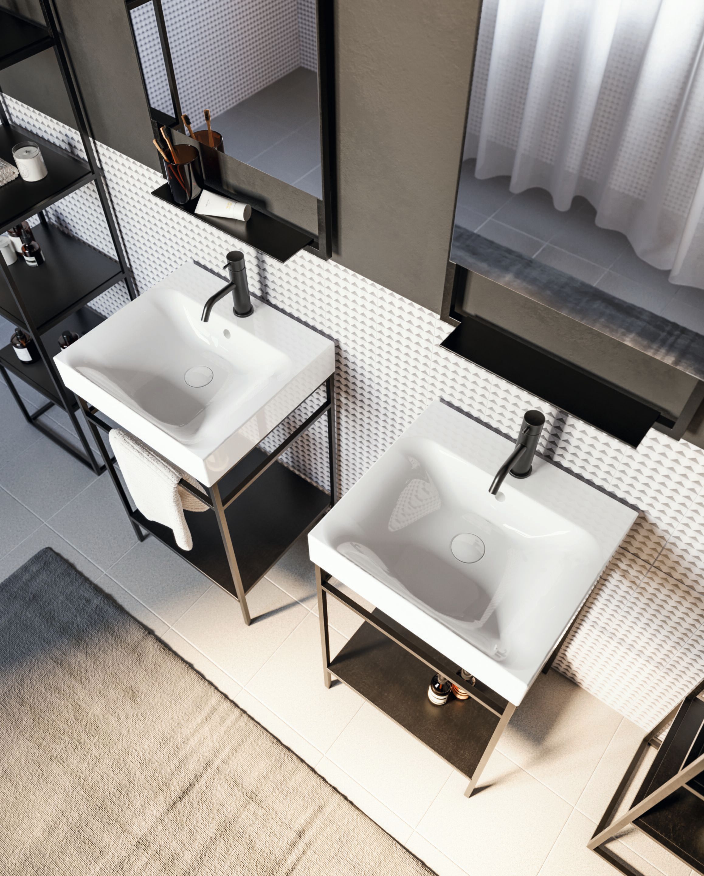 Керамическая прямоугольная раковина COLAVENE сто ARCH-00052032 - Вид №5