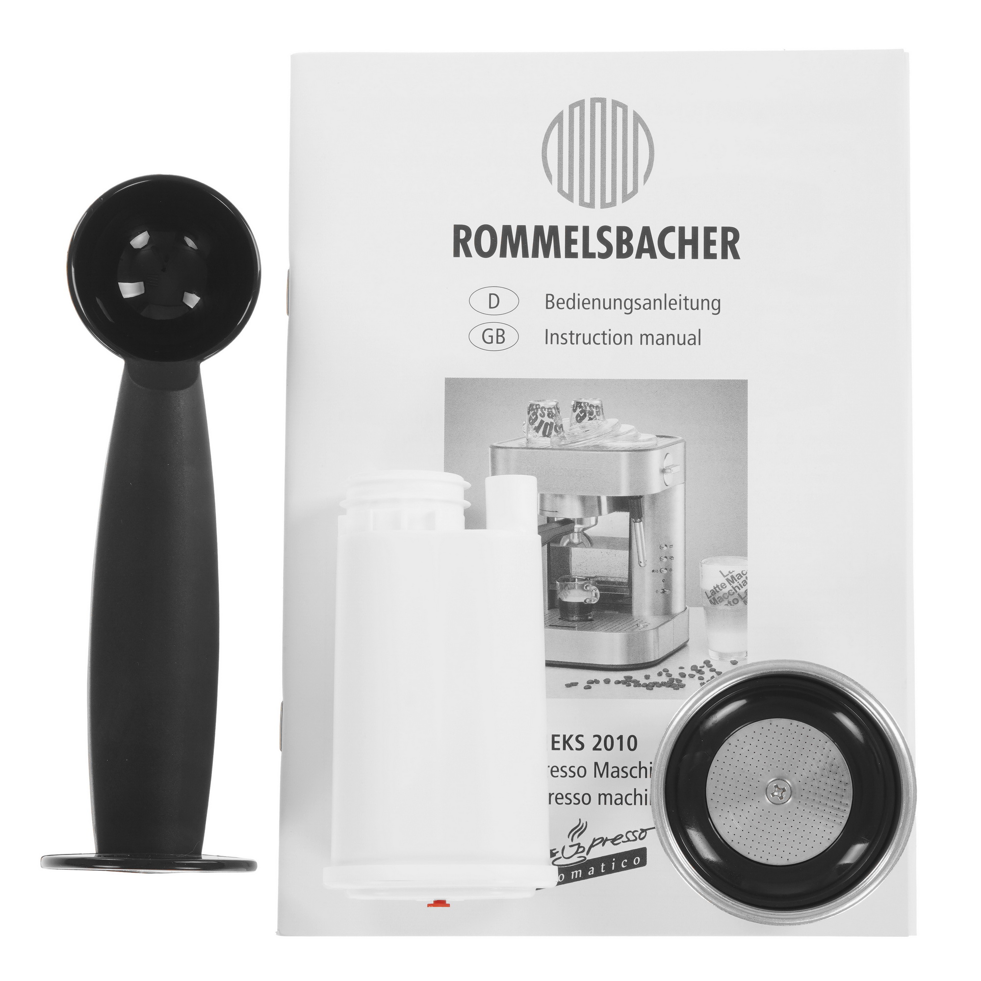 8145172 Кофеварка рожковая Rommelsbacher EKS 2010 серебристый STDN-0146161 - Вид №6