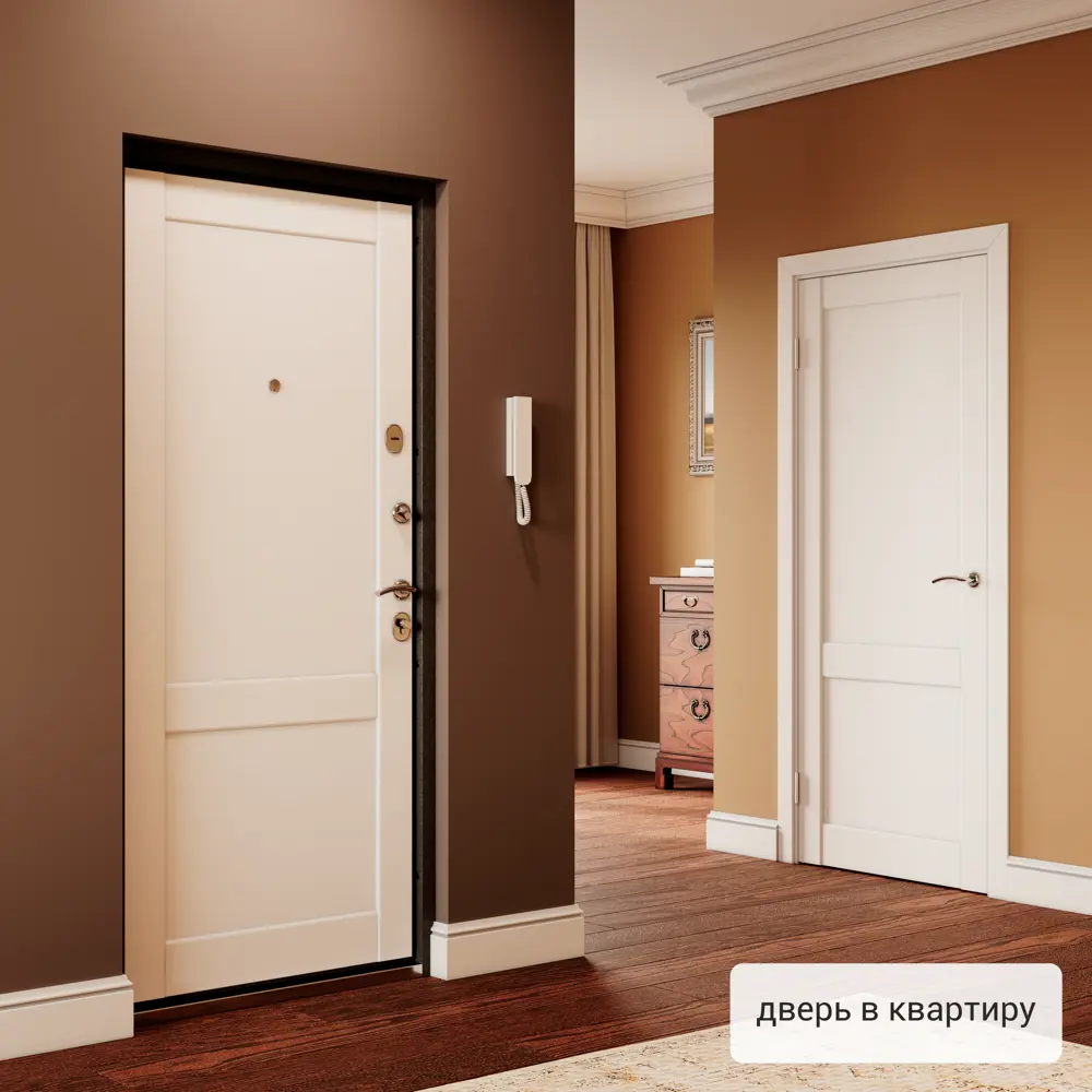 Дверь входная металлическая Ронда860 мм левая цвет танганика TOREX STLM-2056450 - Вид №15