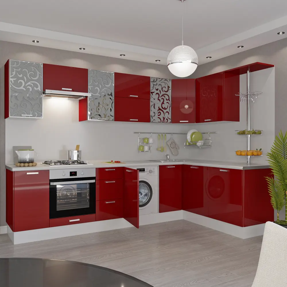 Дверь для шкафа Delinia «Пунш» 80x35 см, ЛДСП, цвет красный STLM-2174948 - Вид №2