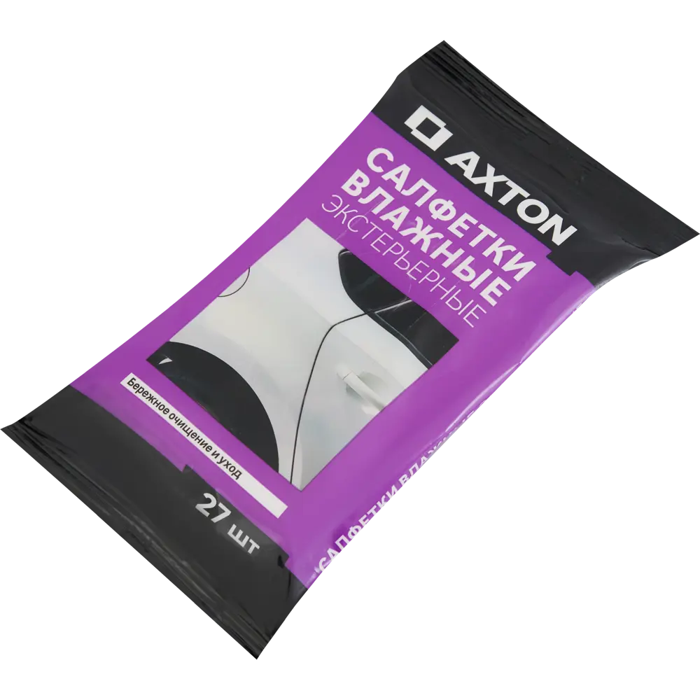 Салфетки влажные для стекол и зеркал Axton, 27 шт STLM-2167207 - Вид №1
