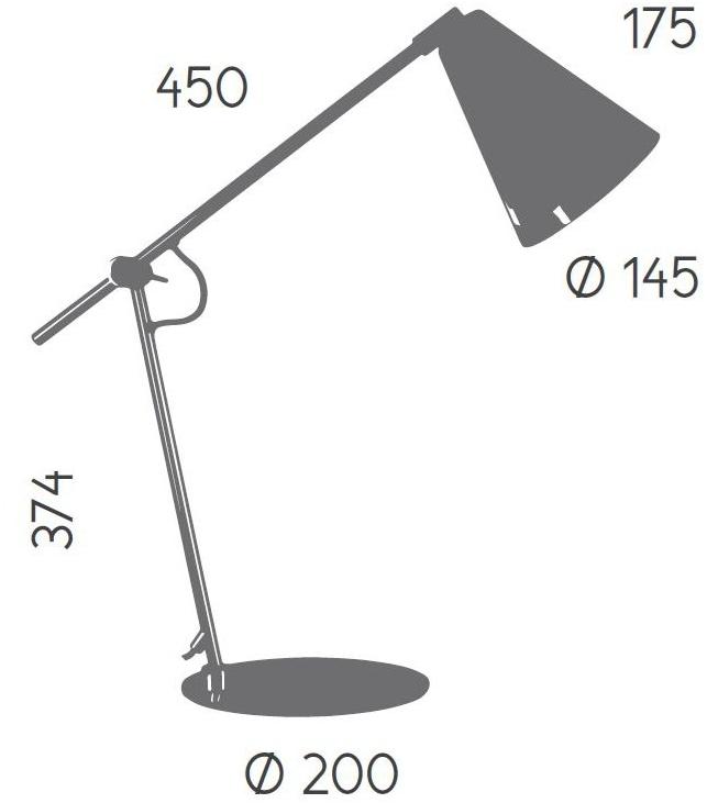 Aromas del Campo Настольная лампа регулируемая Boa S1193 - Вид №2