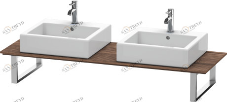 XL018C02121 X-Large Консоль для накладных раковин и встраиваемых умывальников Орех темный декор Duravit