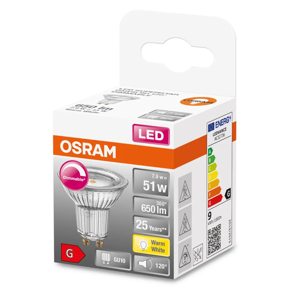 Лампа светодиодная Osram диммируемая GU10 8.3 Вт/927 575 Лм STLM-2077621 - Вид №4