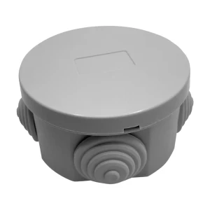 Распределительная коробка открытая Lexman D 65x35 мм 4 ввода IP55 цвет серый