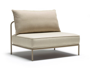 Модульное садовое кресло из стали и ткани