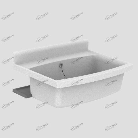 SANIT 60013B60099 SANIT макси раковина с переливом гранита 