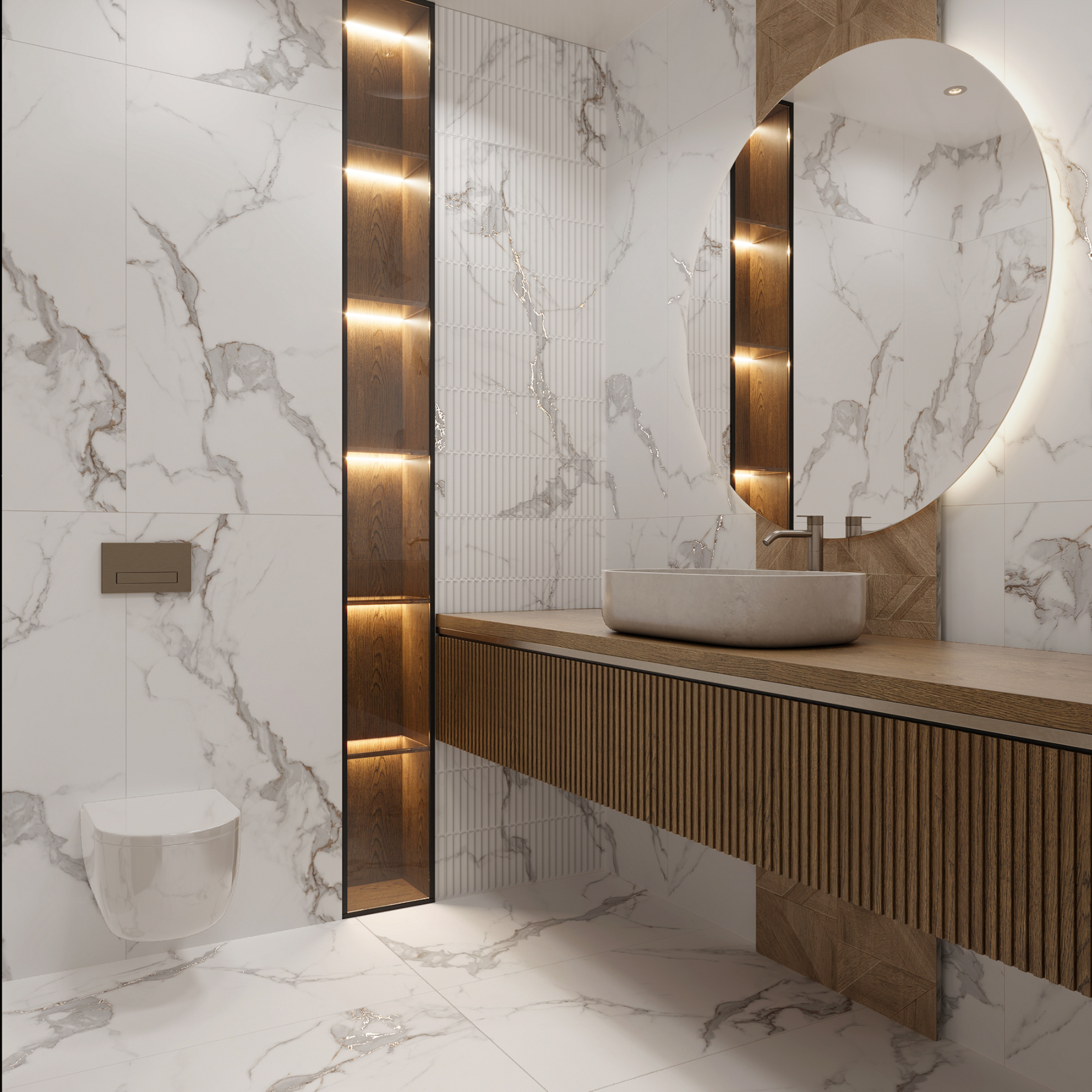 Керамогранит STATUARIO SEVILLE 60х120 Creanza CP4001-A 