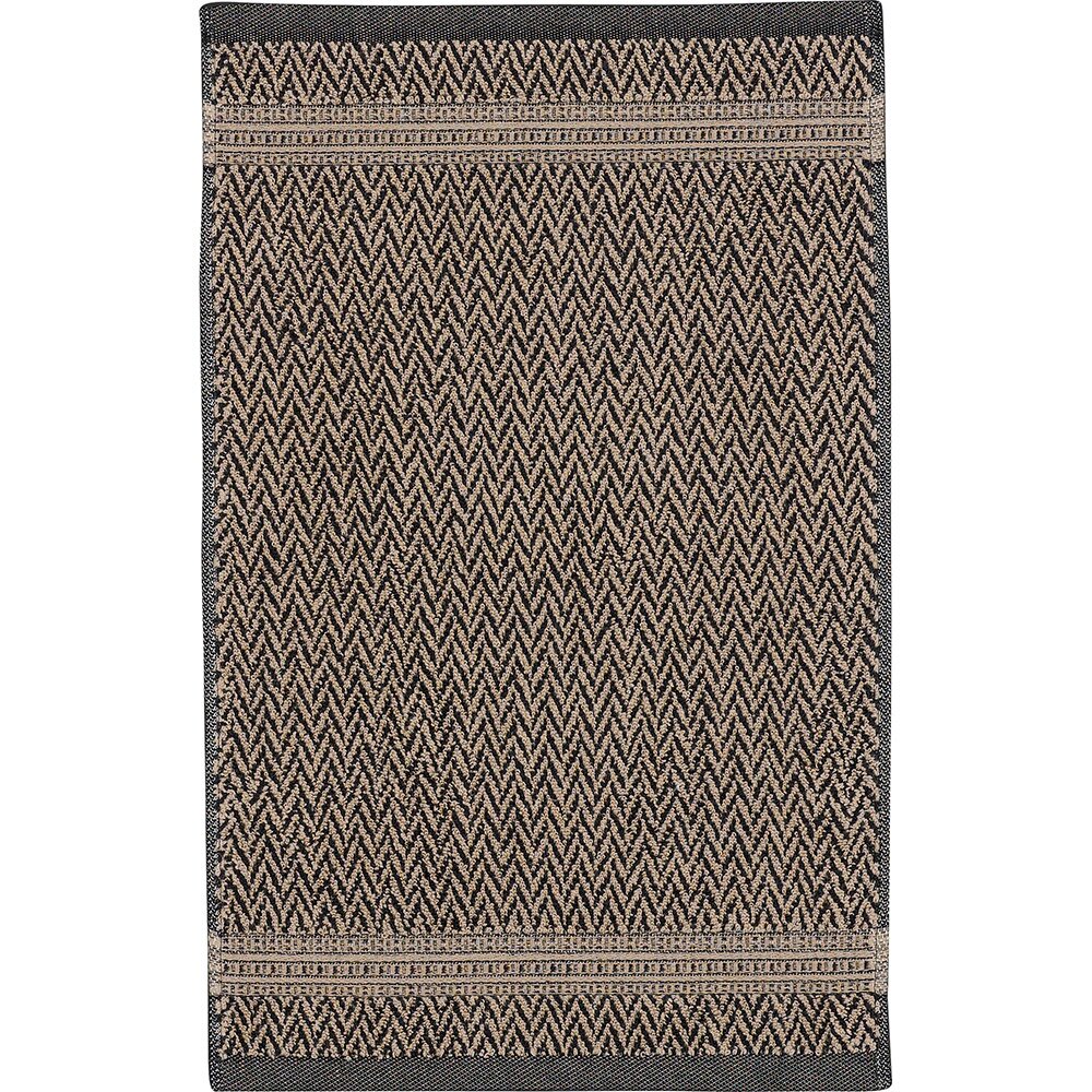 LEI_444_89_50 Полотенце 50/30 бежево-черный 80%хлопок 20%лен махра LEITNER Santreyd 