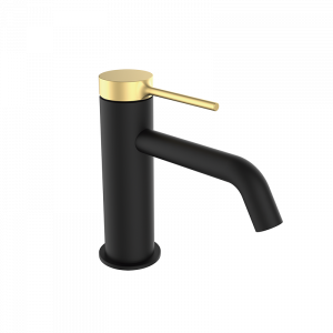 47510427 PREMIUM Черный кобель Умывальник смеситель Черное Матовое Золото GRB MIXERS
