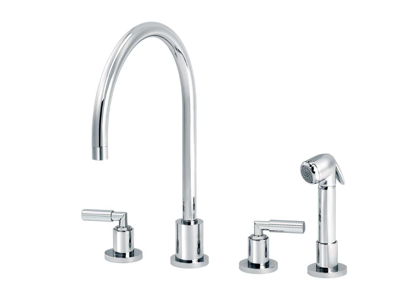 Кухонный смеситель со съемным ручным душем с отдельными розетками rvb ARCH-00060701