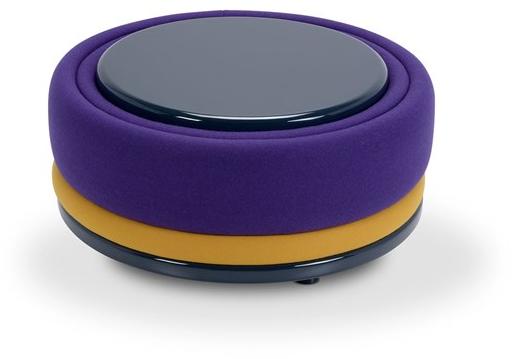 Adrenalina Низкий круглый журнальный столик из ткани Mercury sun-id-1482644 - Вид №1