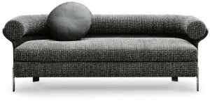Minotti 3-х местный тканевый диван с кожаной оболочкой Mattia