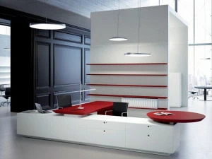 FANTONI Модульные буазери из МДФ с книжным шкафом Multipliceo