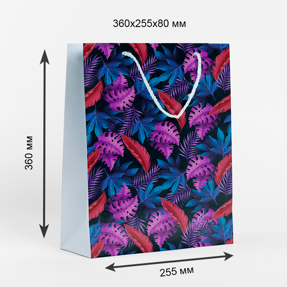 86578785 Пакет подарочный 25.5x36x8 см цвет сиреневый STLM-0070221 СИМФОНИЯ  - Вид №1