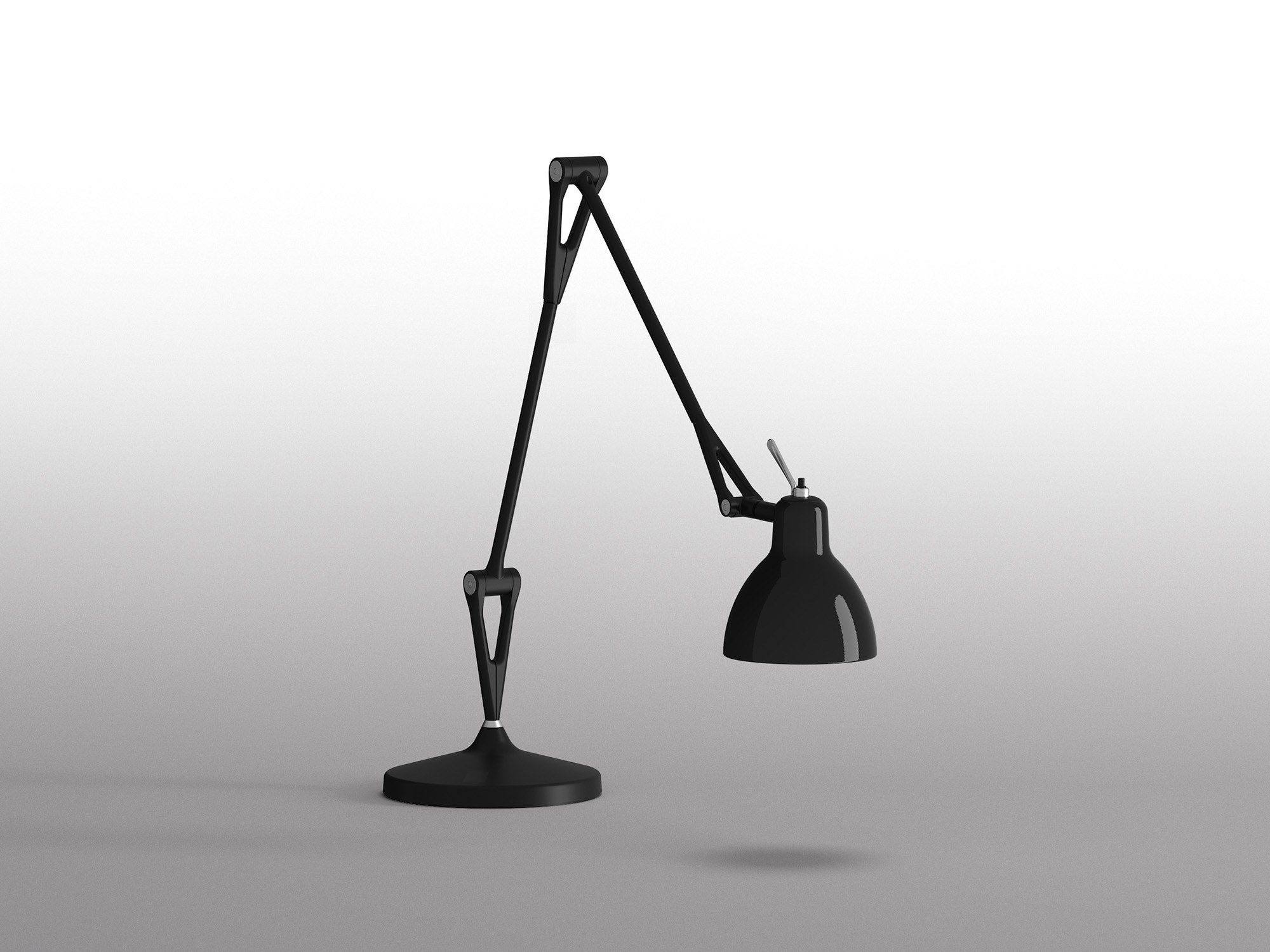 Стальная и стеклянная настольная лампа с гибкой рукояткой Rotaliana Luxy ARCH-00150142 - Вид №18